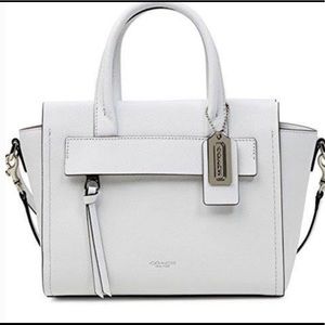 Coach Satchel White Mini Riley with Dust Bag!